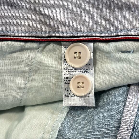 Tommy Hilfiger Men's Th Flex Stretch 9" Shorts Light Wash Chambray Size 40 $70 - Picture 7 of 7